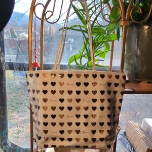 Harrods Glitter Heart Tote